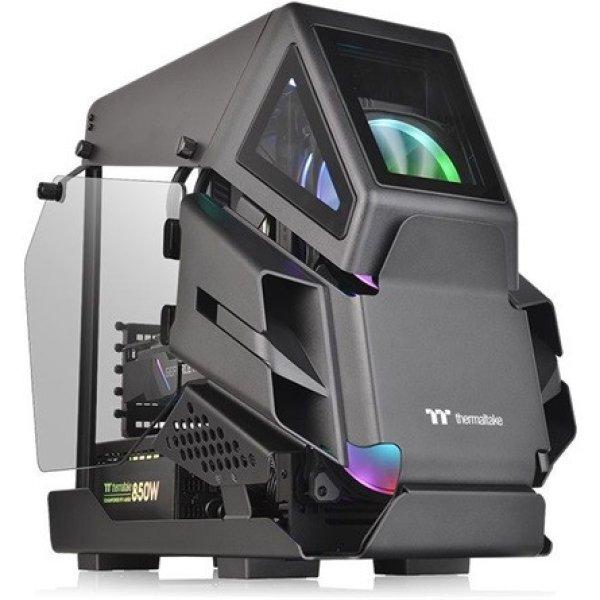 Thermaltake AH T200 táp nélküli ablakos MT Mini Tower számítógépház
fekete