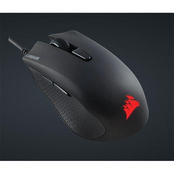 CORSAIR Vezetékes Egér Gaming, HARPOON RGB PRO FPS/MOBA, 6 programozható
gomb, RGB Világítás, 12000dpi, fekete