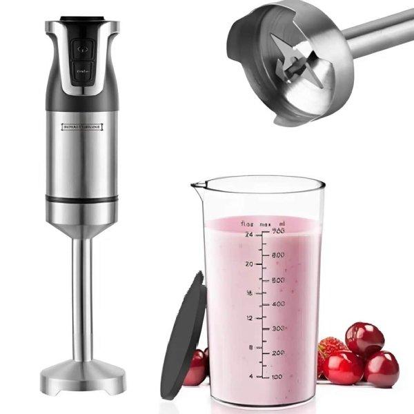 Royalty Line 800W függőleges kézi mixer –
erőteljes, rozsdamentes acél - fordulatszám
szabályozással (BBA)