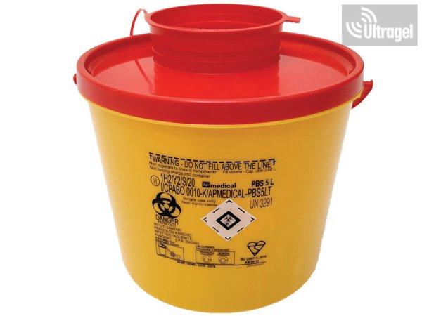 5L Tűledobó / Tűmegsemmisítő / Veszélyeshulladék gyűjtő tartály - PBS 