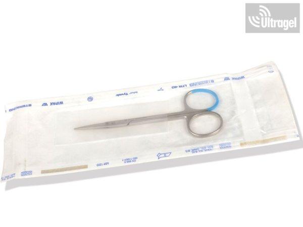 Steril Sebészeti IRIS olló - hajlított, hegyes/hegyes - 11.5cm