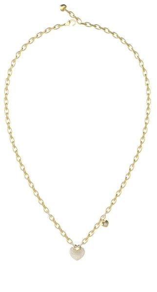 Guess Aranyozott nyaklánc szívekkel Crazy In Love JUBN05212JWYGT/U