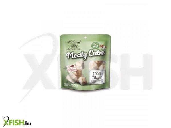 Natural kitty meaty cube 100% tilápia hallal 60g