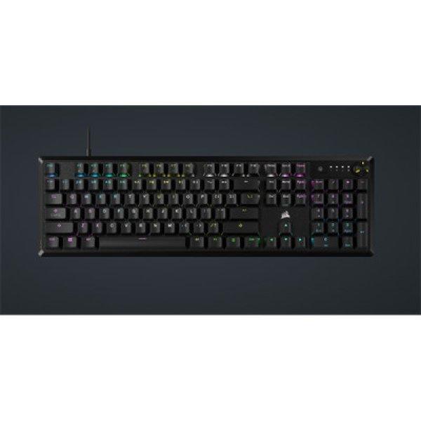 CORSAIR Vezetékes Billentyűzet Gaming, K70 CORE RGB, Mechanikus, MLX Red
switch, 104 gombos, US, fekete