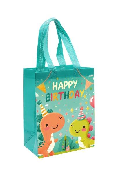 Happy Birthday dinó kicsi - bevásárlótáska 26*20 cm