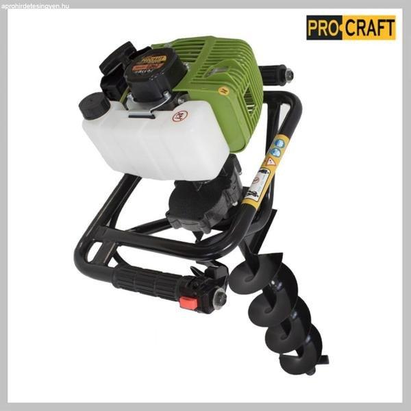 ProCraft benzines talajfúró GD62 2.5 LE 3 db fúrószárral