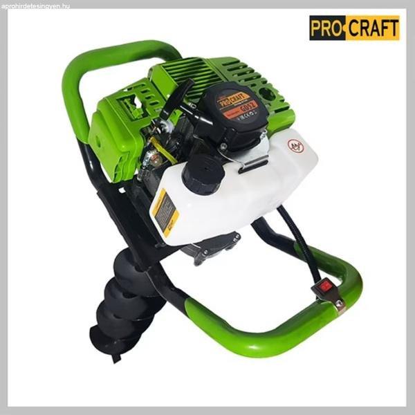 Pro-Craft Benzines Talajfúró, 2 LE, 8000 rpm GD52 1 db fúrószárral