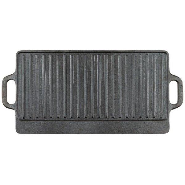 Fox Outdoor Grillserpenyő, öntöttvas, kb. 50 x 23 x 1,5 cm