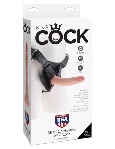 Strap on Harness with 7" Cock Light