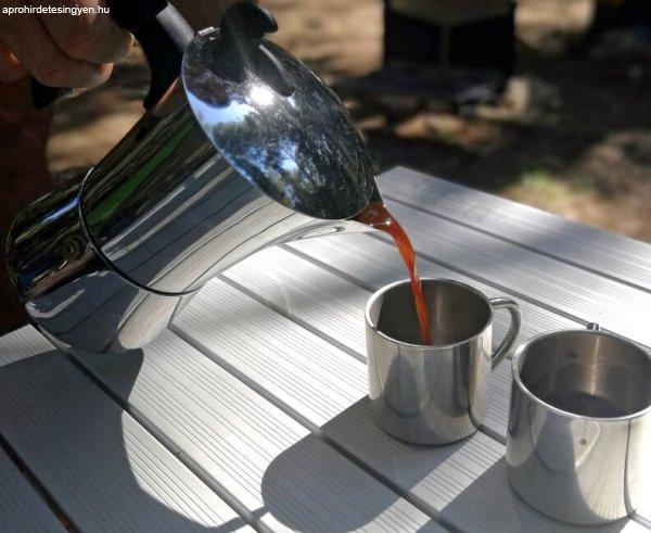 BasicNature Deluxe rozsdamentes acél termo bögre 0,1 l Espresso
