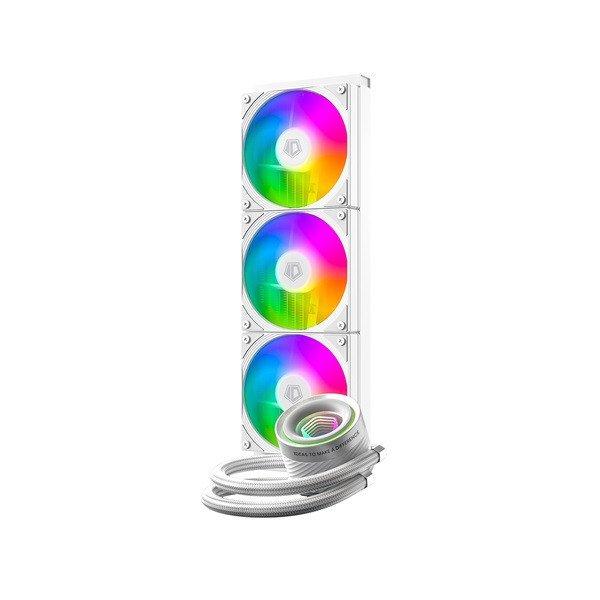 ID-Cooling CPU Water Cooler - FX360 INF WHITE (27.2ddB; max. 98,54 m3/h; 3x12cm,
A-RGB, fehér)