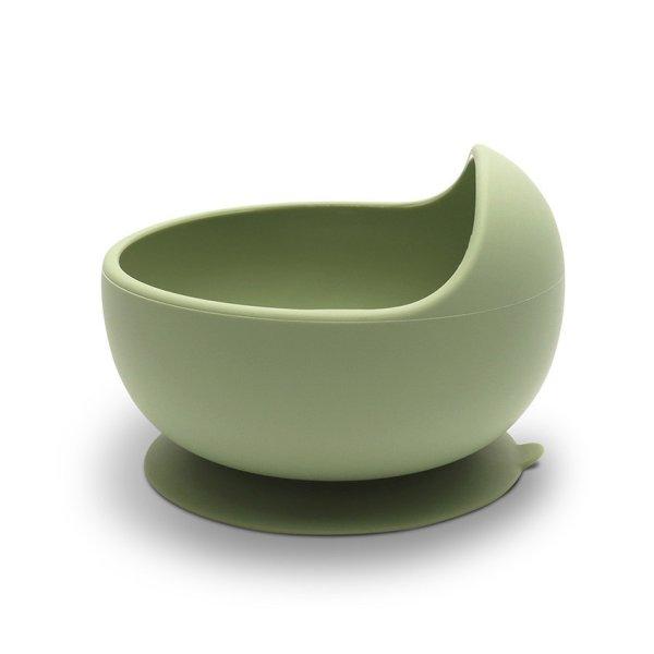 Lorelli Szilikon tál tapadókoronggal - Fresh Green