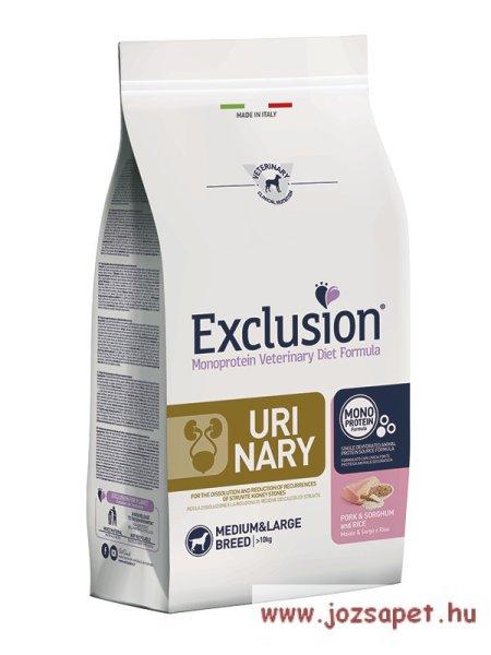 Vet Exclusion Urinary Pork & Sorghum & Rice Medium/Large 12kg