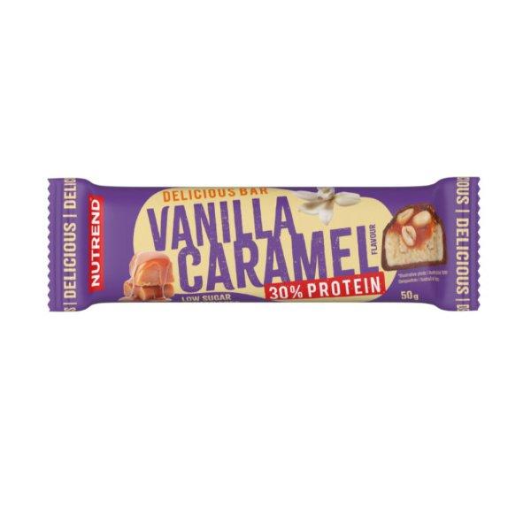 Nutrend DELICIOUS BAR, 50 g, vanilla+caramel