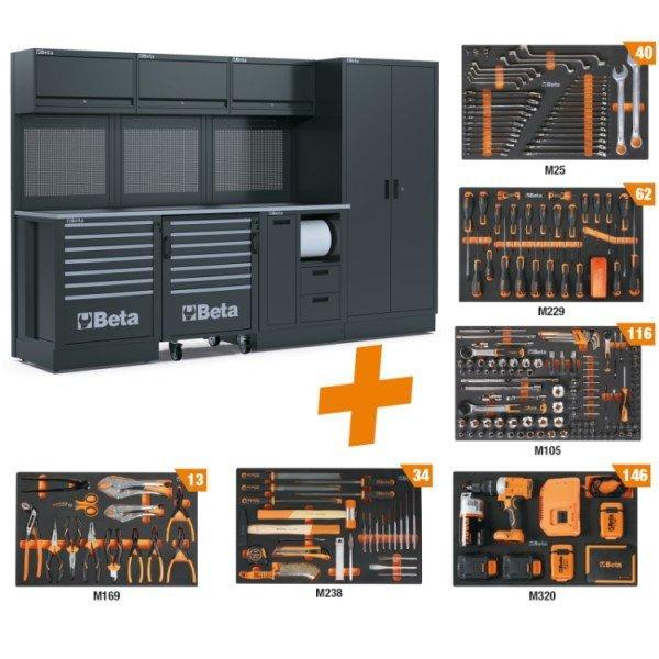 Beta RSC50 2.0 F/411UT műhelyberendezés összeállítás 411 szerszámmal