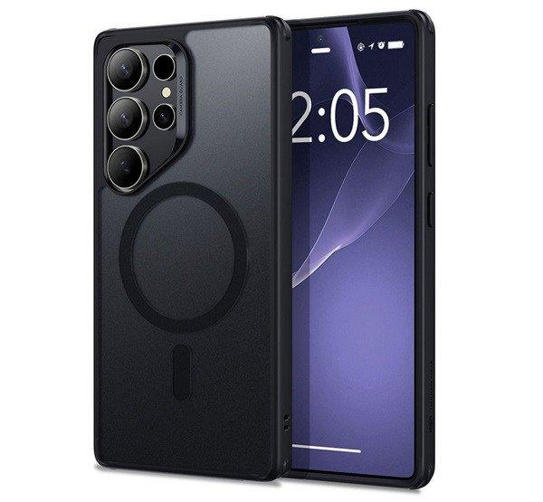 ESR CH HALOLOCK szilikon telefonvédő (ütésállóság, légpárnás sarok,
MagSafe) FEKETE Samsung Galaxy S25 Ultra (SM-S938)