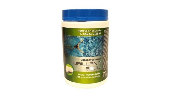 Maxi-kombi klór 200 g tabletta - 1 kg BRILLANT POOL