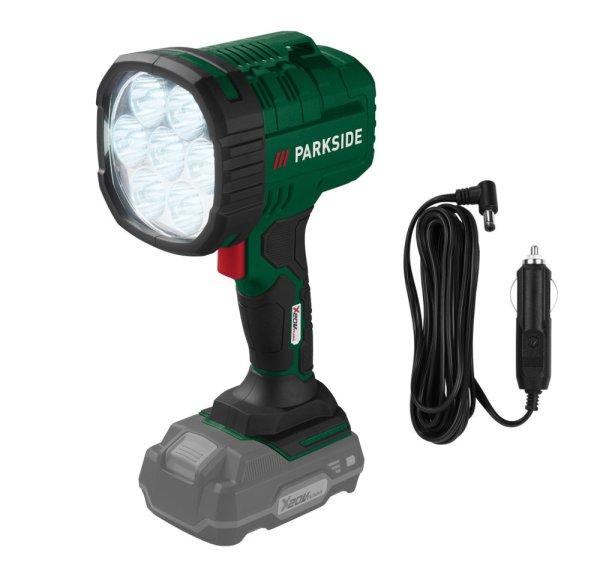 ParkSide PHLA 20-Li A1 SOLO 20V / 12V nagy fényerejű akkus / szivargyújtós
kézi LED lámpa 1000 lm / 2500 lm 6500K 7 x 3W teljesítmény, 640 méter
hatótáv