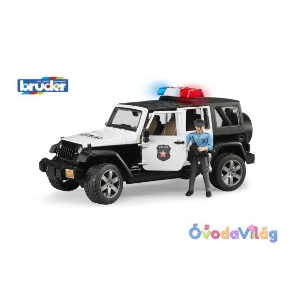 Bruder Jeep Wrangler Unlimited Rubicon rendőrségi jármű (02526)