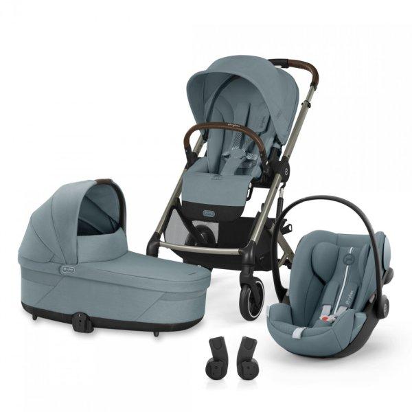 CYBEX Gold Balios S Lux 2025 TPE B 3in1 szett babakocsi + babahordozó +
mózeskosár - Stormy Blue