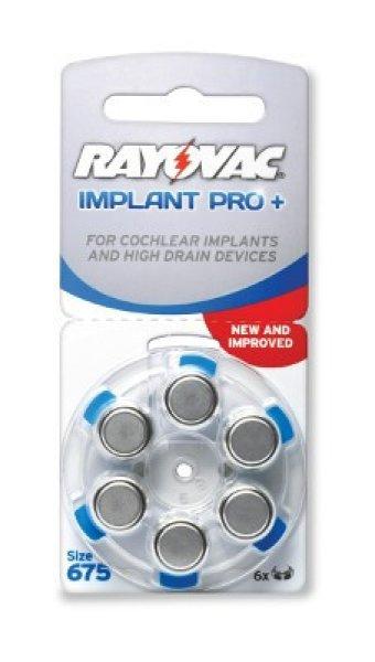 Rayovac Implant Pro+ hallókészülék elem 675 ( PR44)