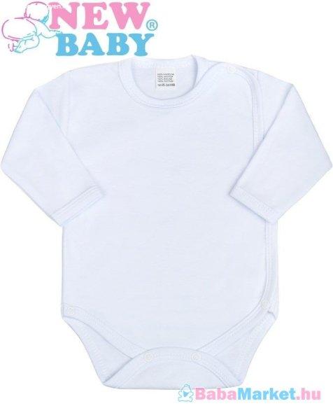 Baba teljes hosszba patentos body - New Baby Classic fehér 56 (0-3 h)