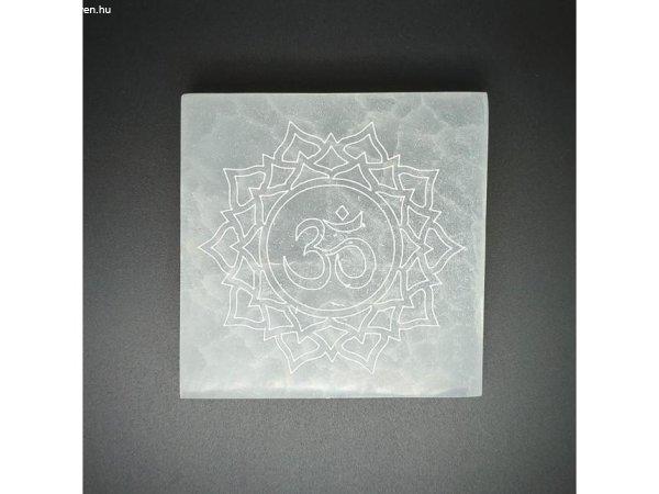 Szelenit négyzet om mandala 9-10cm