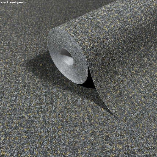 Ritus fekete-arany apró betonmintás tapéta 35520