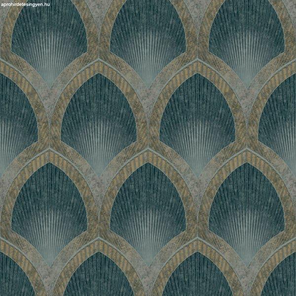 Special FX 2 zöld alapon arany art deco mintás tapéta G68085