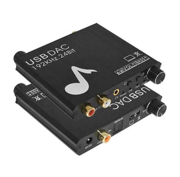  DAC USB hangkártya digitál digitális-analóg audio átalakító 192 khz-es
24 bit