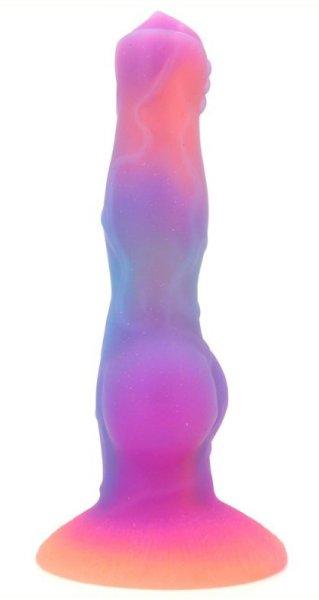 Fantasy Lumy Wolf – foszforeszkáló dildó 19 x 6,3 cm