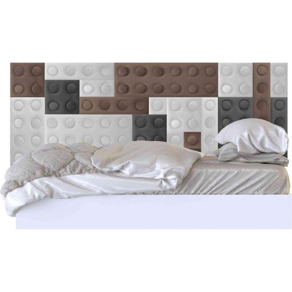 KERMA Cubes színes építőkockás textil falvédő (200×75 cm) 