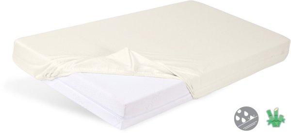 BABYMATEX Gumis vízálló lepedő Bamboo világos bézs 60x120 cm
