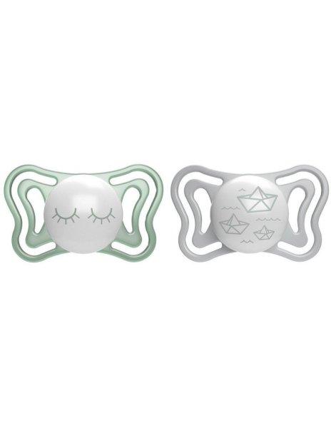 CHICCO Physio Light szilikon éjszakai cumi 16-36 hónaposoknak, 2db