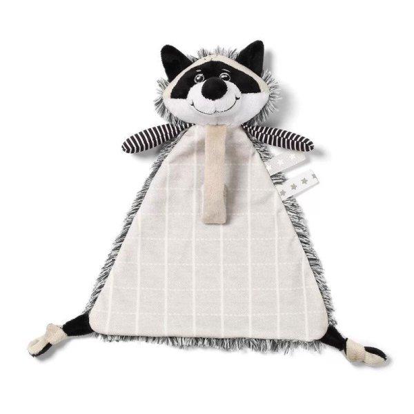 BABYONO Mazlíček cumisüveg tartóval mosómedve Rocky 20x24 cm