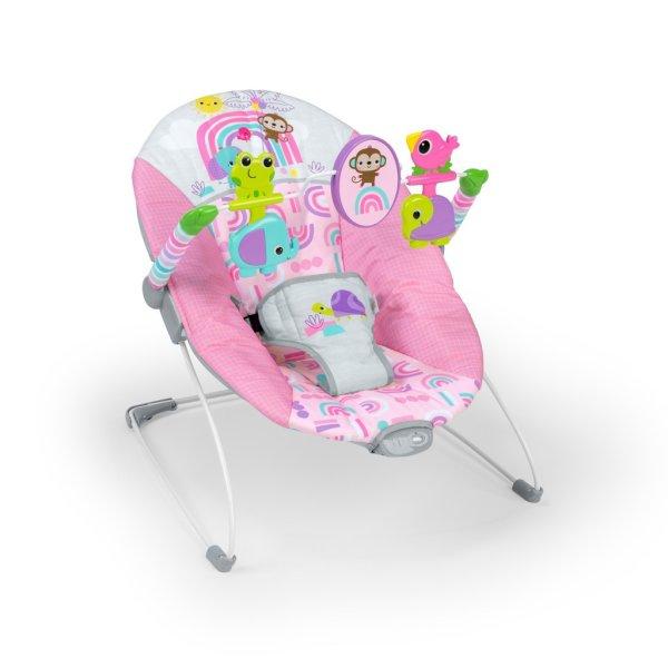 BRIGHT STARTS Rezgő pihenőszék Pink Paradise™ 0hó+ 9 kg-ig