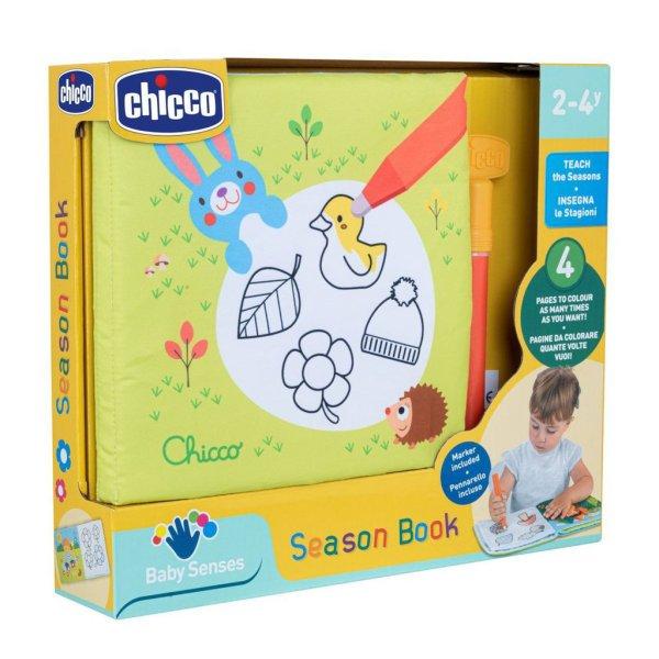 CHICCO Vízfestékes újrafesthető könyv Seasons 24m+