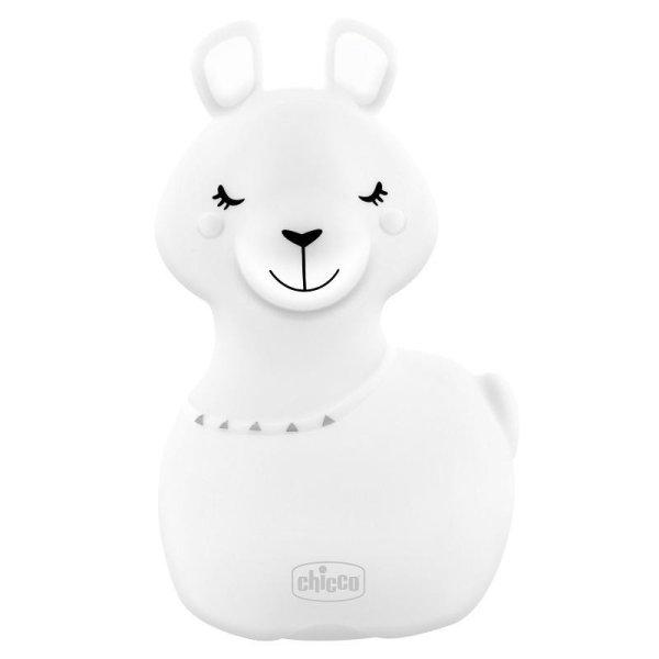CHICCO Lámpás éjszakai fény tölthető, hordozható Sweet Lights - Lama