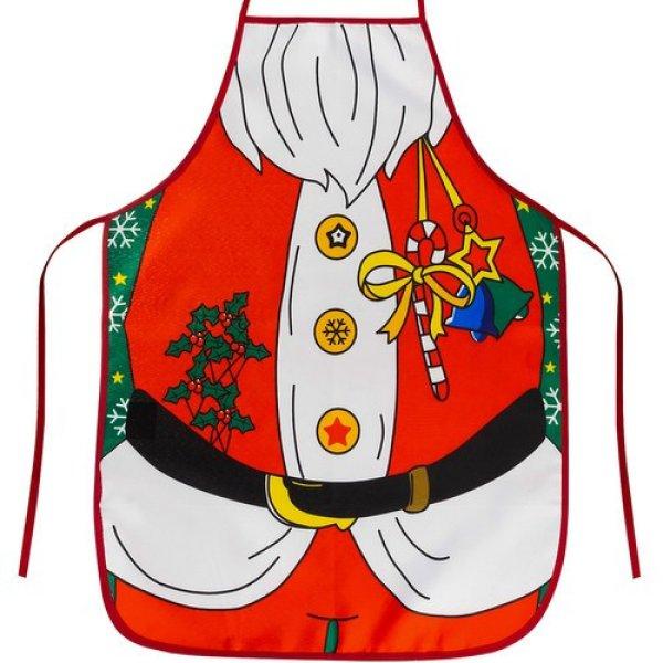 Karácsonyi kötény - mikulás
