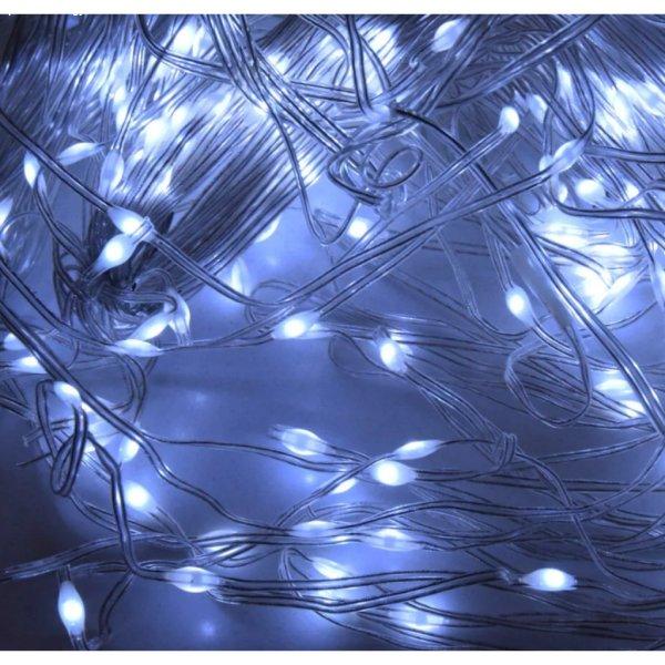 Karácsonyi vízesés izzósor, 200 LED – hideg fehér és meleg fehér
színben / 2x2 m