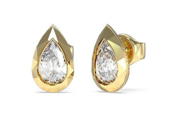 Guess Aranyozott fülbevaló Tear Drop 4G Light JUBE05247JWYGT/U