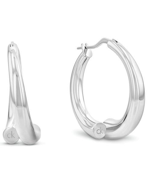 Calvin Klein Acél karika fülbevaló Spiral 35000768