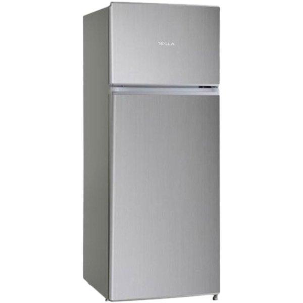 Tesla RD2100MSE szabadonálló felülfagyasztós hűtő inox 143x55x55cm