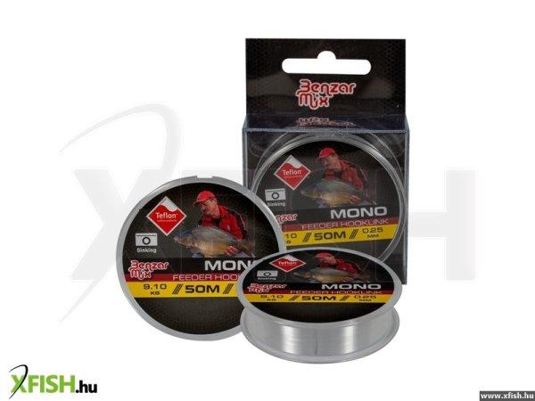 Benzar Mono Feeder Hooklink Monofil Előkezsinór 50M 0.16Mm