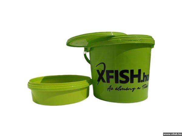 Xfish horgász vödör csalizó tálcával 5L-es