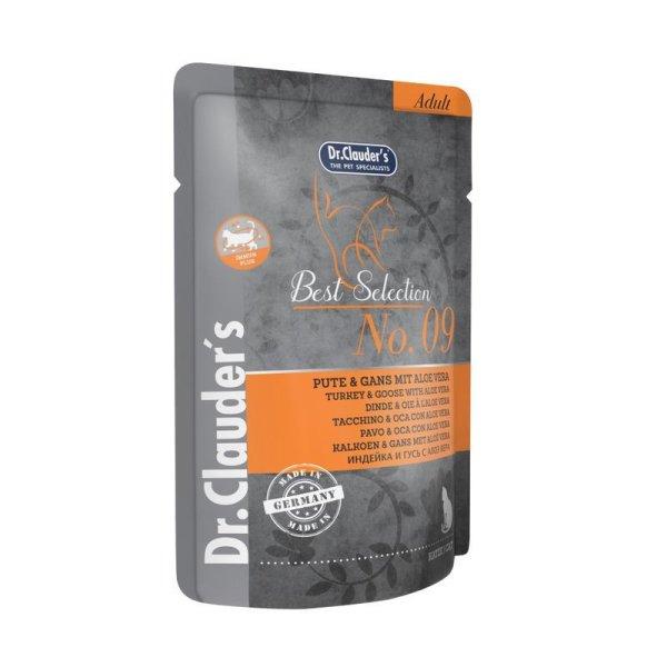 Dr.Clauders Best Selection Cat No9 alutasak pulyka & liba Aloe Verával - Immun
plus 85g