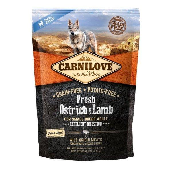 Carnilove Fresh Adult Dog Small Ostrich & Lamb Excellent Digestion- Strucc és
Bárány Hússal 1,5kg