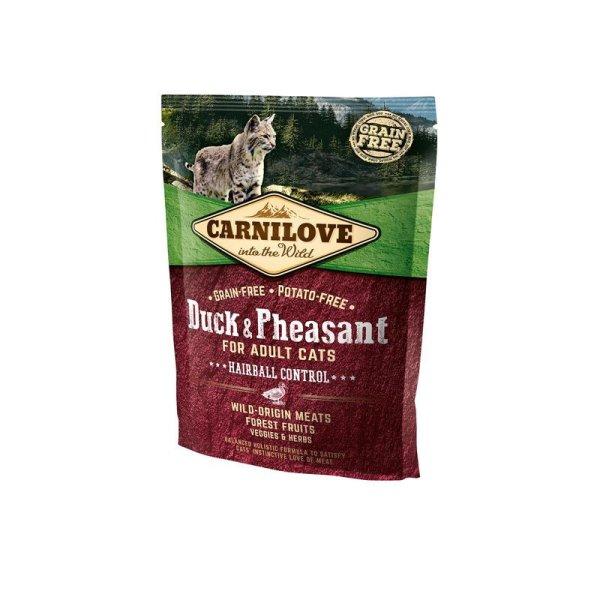 Carnilove Cat Adult Duck & Pheasant Hairball Control- Kacsa és Fácán Hússal
400g