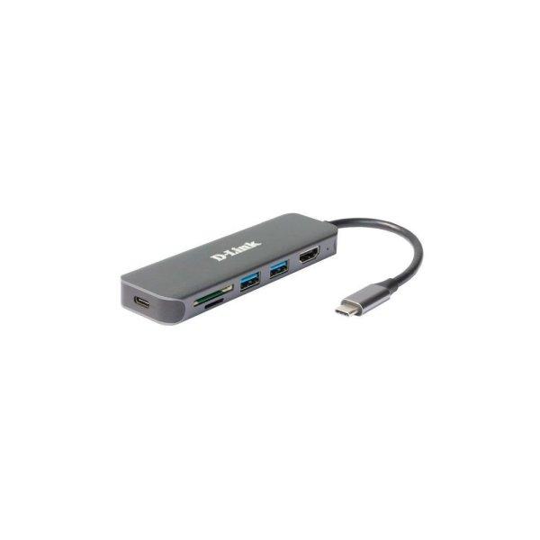 D-Link DUB-2327 USB-C Mini Docking Station with 2xUSB 3.0, USB-C/PD 3.0, HDMI
and SD/microSD Card Reader