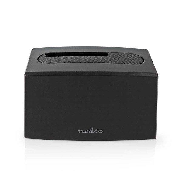 Nedis HDDUSB3210BK merevlemez dokkoló állomás, USB 3.2 Gen1, USB Type-A, 1
lemez, 2,5 / 3,5", USB 3.2 Gen1